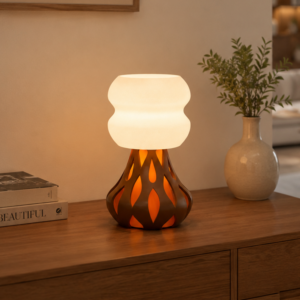 Lunite GLOW Table Lamp – Modern Minimalist Voronoi Pattern Structure Style Ambient Light Home Decoration / Lampu Tidur / Lampu Meja Desain Minimalis Pola Organik