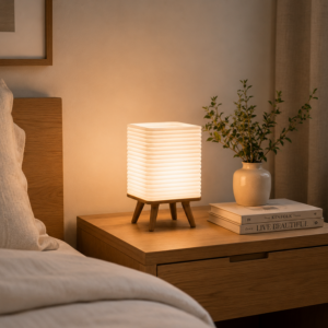 Lunite LINEA Table Lamp – Modern Minimalist Squared Stacked Geometry Style Ambient Light Home Decoration / Lampu Tidur / Lampu Meja Desain Minimalis Geometri Kotak Bertumpuk