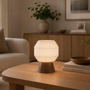 Lunite NARA Table Lamp – Modern Minimalist Japandi 3D Printed Mood Lighting Home Decoration / Lampu Tidur / Lampu Meja / Minimalis Geometry Scandinavian