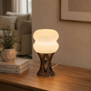 Lunite PELITA Table Lamp – Modern Minimalist Voronoi Pattern Structure Style Ambient Light Home Decoration / Lampu Tidur / Lampu Meja Desain Minimalis Pola Organik