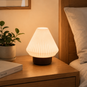 Lunite SPORA Table Lamp – Modern Minimalist Mushroom-Inspired Ambient Light / Lampu Meja / Lampu Tidur Desain Jamur Minimalis