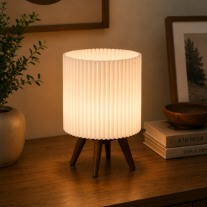 Lunite VIORA Table Lamp – Modern Scandinavian 3D Printed Bedside Lamp Home Decoration / Lampu Tidur / Lampu Meja / Minimalis Geometry Scandinavian